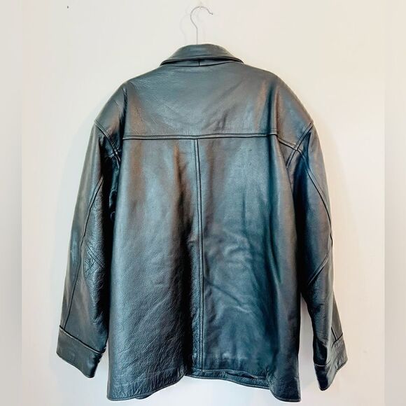 GENUINE LEATHER JACKET MILLER GENUINE DRAFT SIZE XL - Picture 4 of 7